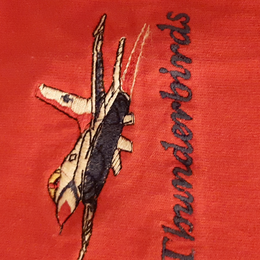 USAF Thunderbirds Embroidered Graphic Tee Size Large - Picture 4 of 5